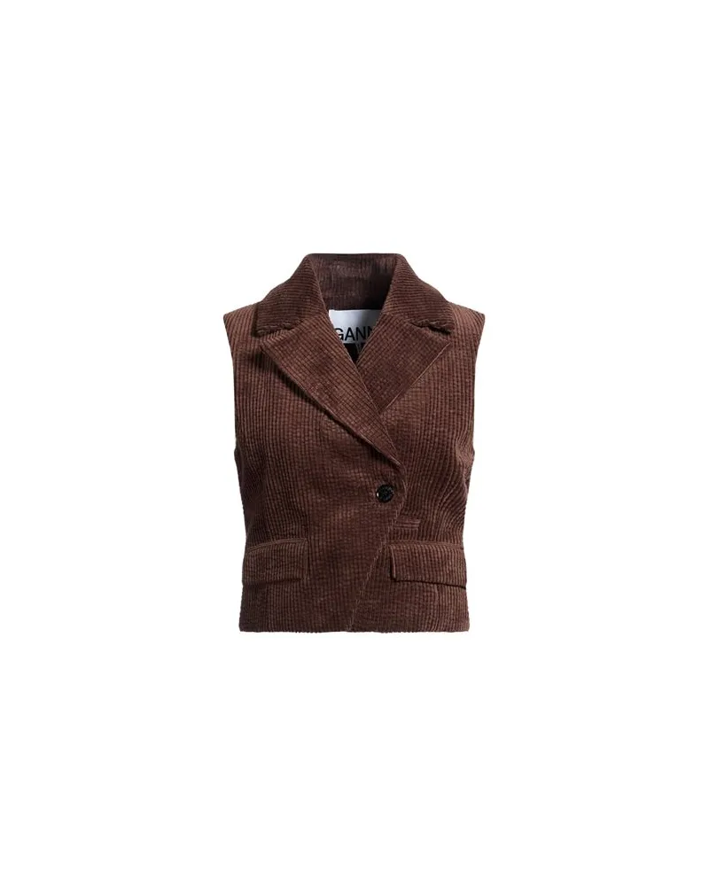 Ganni ANZÜGE und CO-ORDS - Couture-Westenauf YOOX.COM Schokobraun