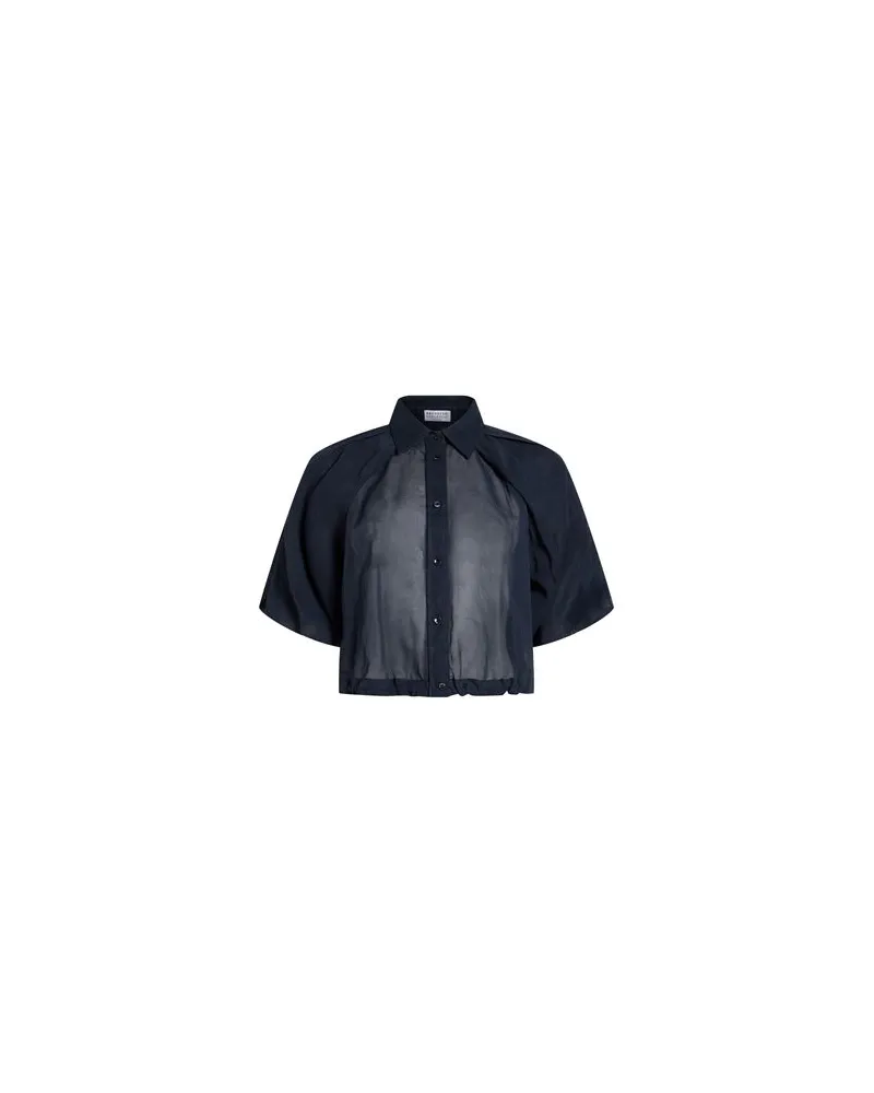 Brunello Cucinelli TOPS - Hemdenauf YOOX.COM Nachtblau