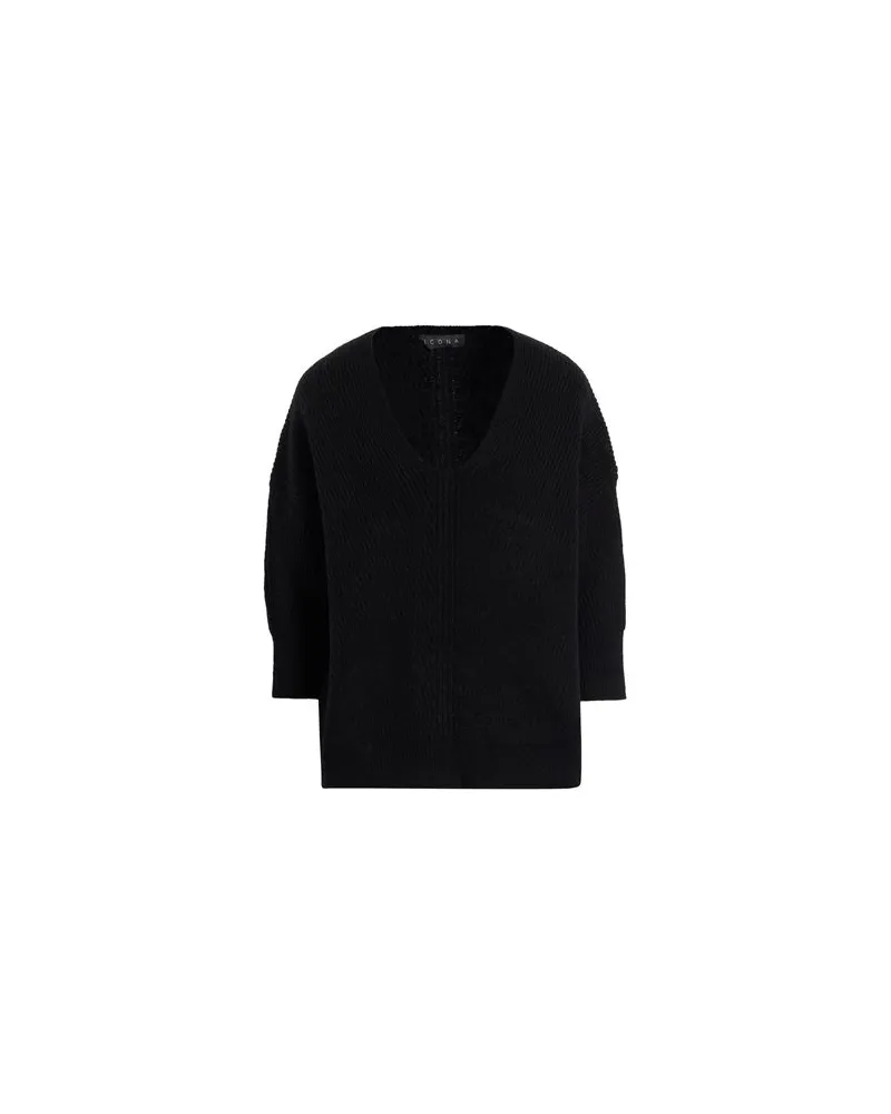 Icona By Kaos STRICKWAREN - Pulloverauf YOOX.COM Schwarz