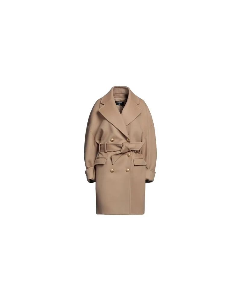 Balmain JACKEN & MÄNTEL - Mäntelauf YOOX.COM Hellbraun