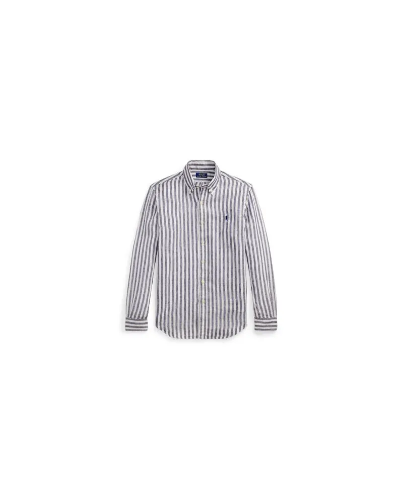 Ralph Lauren CUSTOM FIT STRIPED LINEN SHIRT  - TOPS - Hemdenauf YOOX.COM Lila