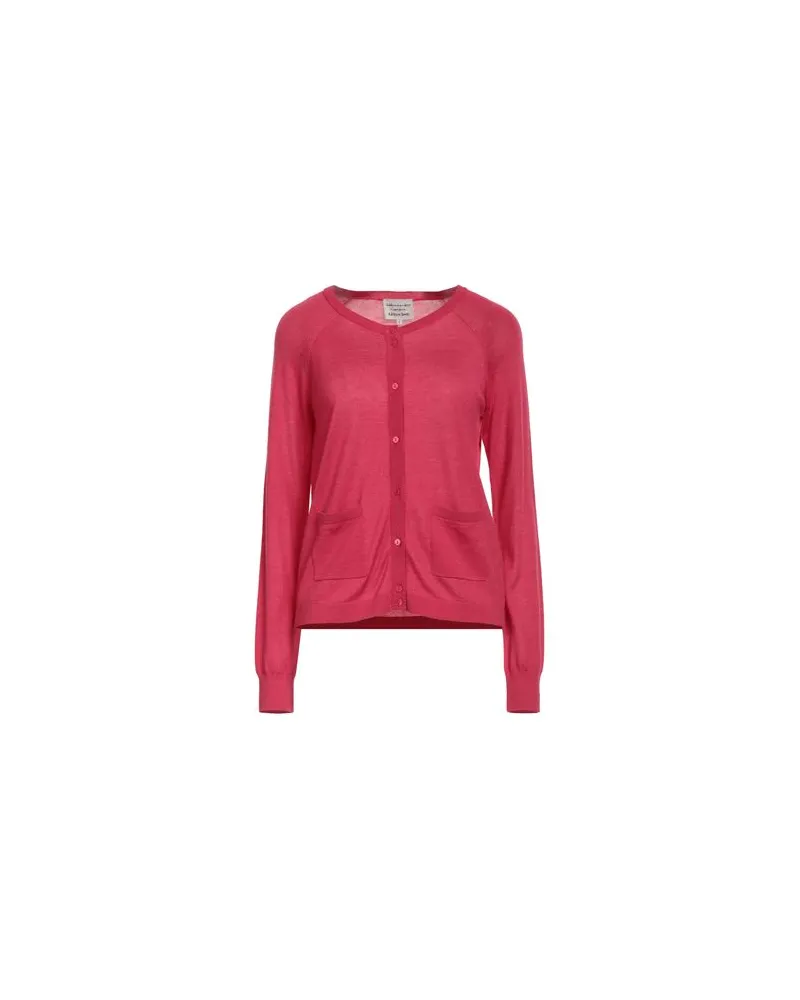 Alessia Santi STRICKWAREN - Strickjackenauf YOOX.COM Magenta