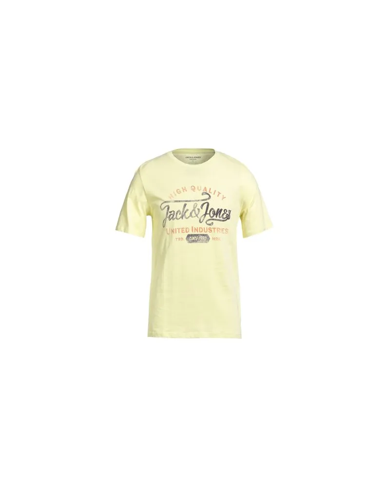 Jack & Jones TOPS - T-shirtsauf YOOX.COM Pastellgelb