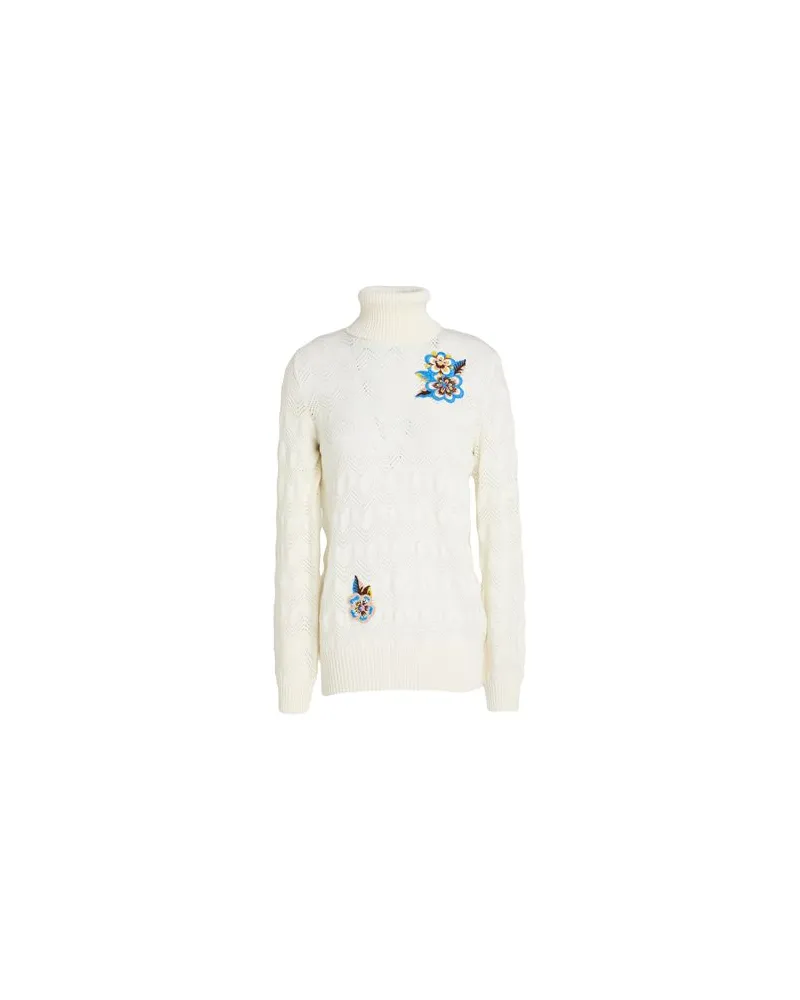Moschino STRICKWAREN - Rollkragenpulloverauf YOOX.COM Elfenbein