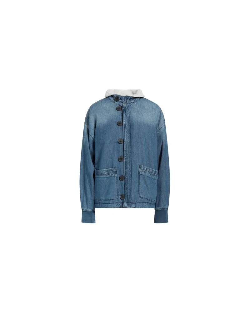 Guess JACKEN & MÄNTEL - Jeansjacken/Mäntelauf YOOX.COM Blau