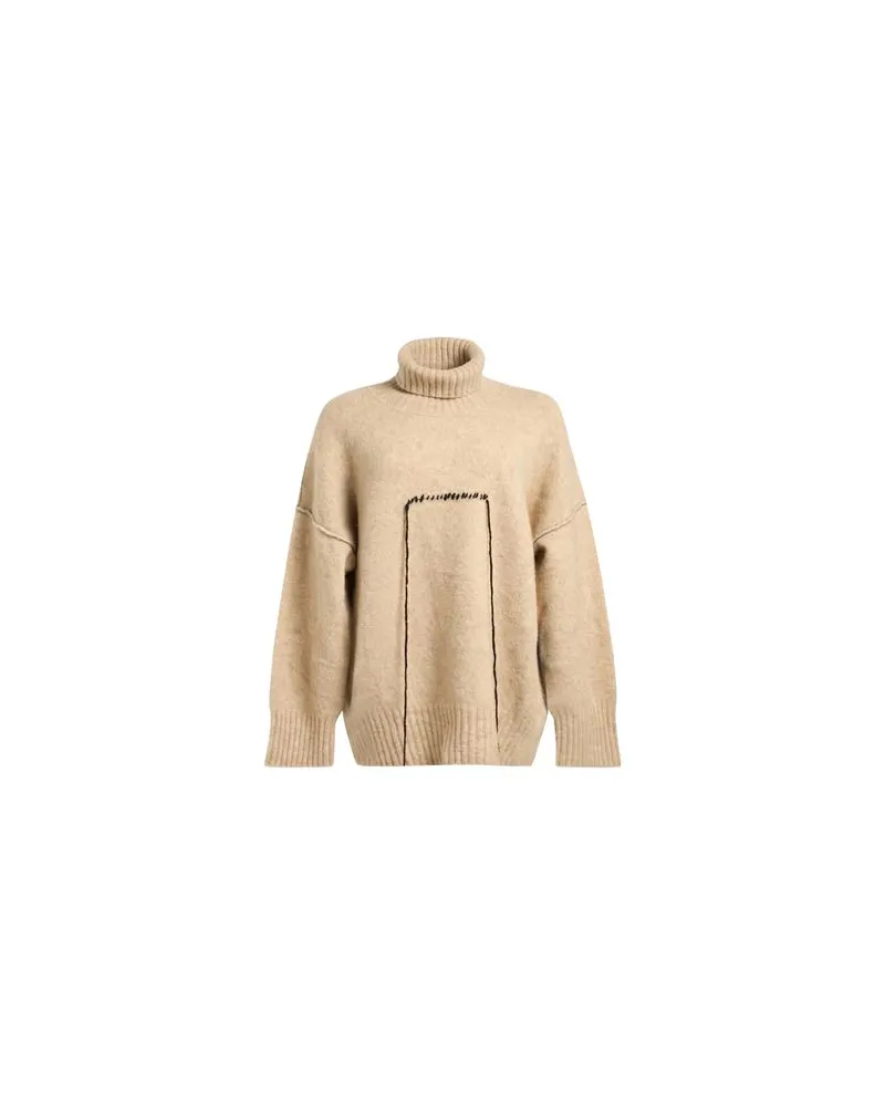Isabel Benenato STRICKWAREN - Rollkragenpulloverauf YOOX.COM Sand