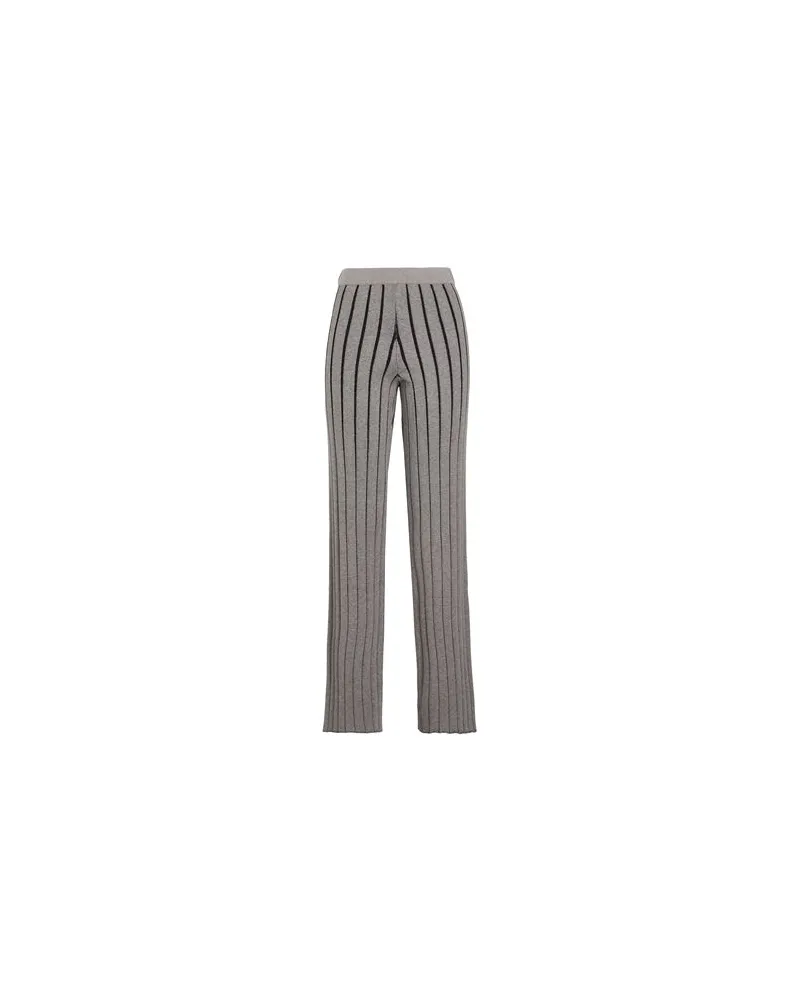 8 by Yoox BICOLOR RIBBED VANISE' PANTS  - HOSEN & RÖCKE - Hosenauf YOOX.COM Grau