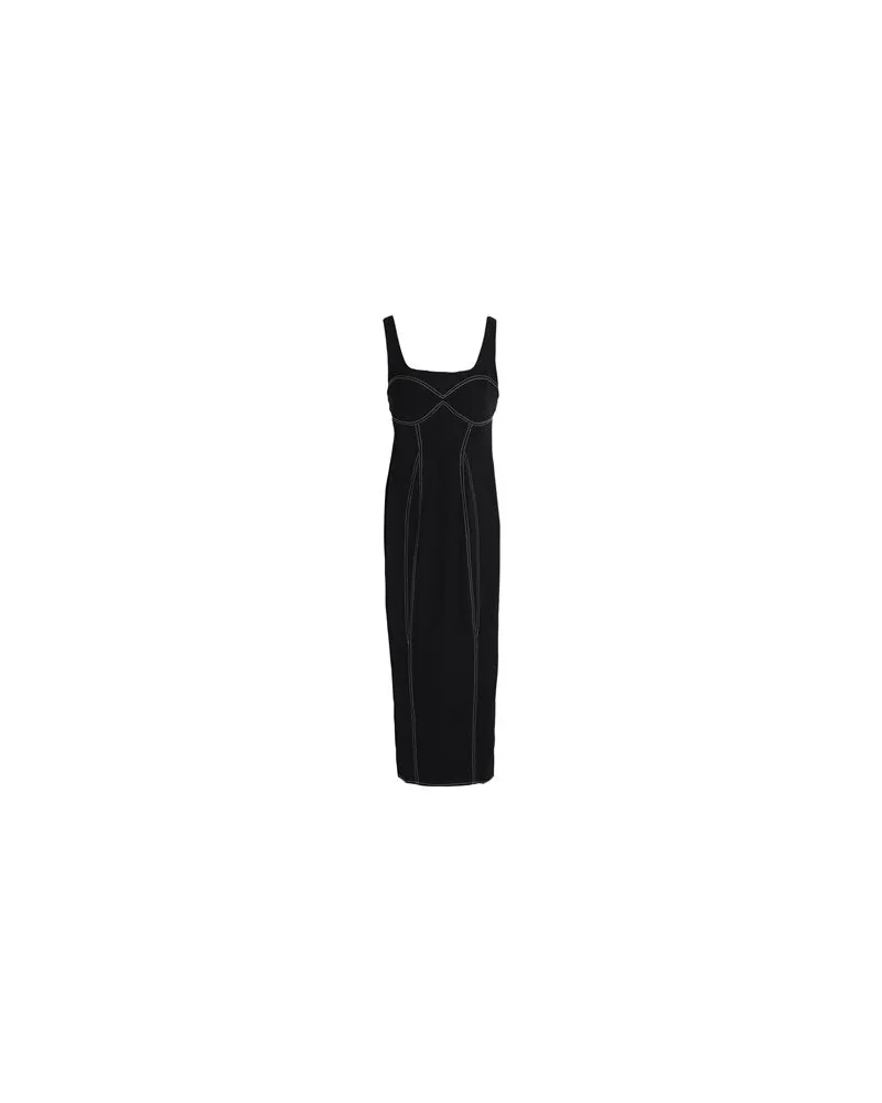 Topshop KLEIDER - Midi-Kleiderauf YOOX.COM Schwarz