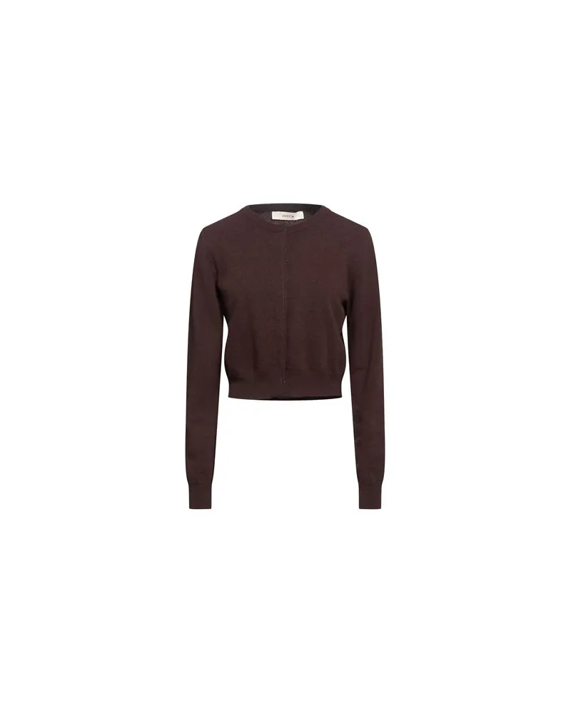 Jucca STRICKWAREN - Strickjackenauf YOOX.COM Dunkelbraun