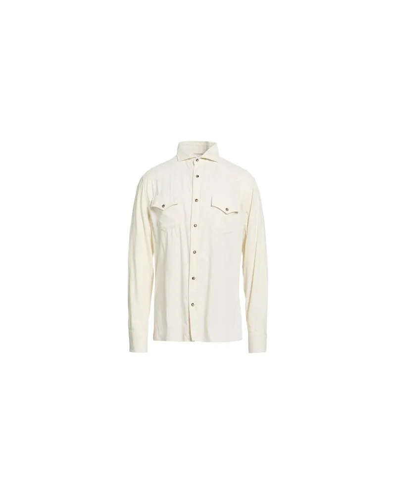 Brunello Cucinelli TOPS - Hemdenauf YOOX.COM Cremeweiß