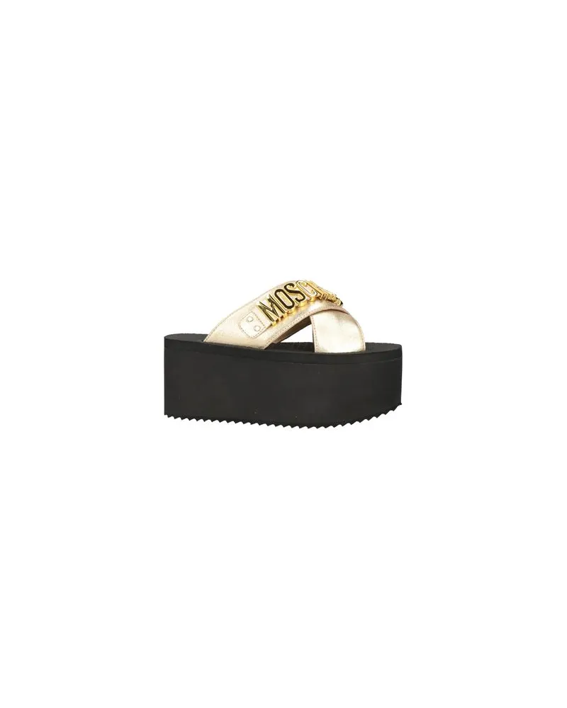 Moschino SCHUHE - Sandalenauf YOOX.COM Gold