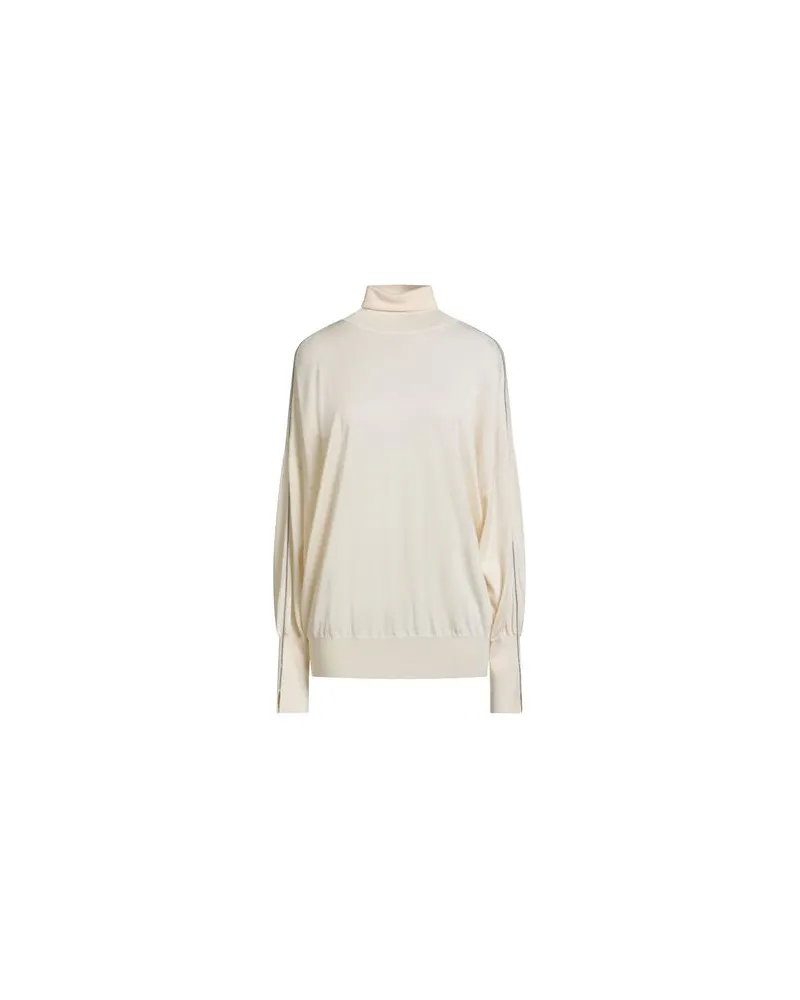 Brunello Cucinelli CASHMERE - STRICKWAREN - Rollkragenpulloverauf YOOX.COM Elfenbein