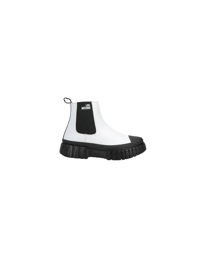 Moschino SCHUHE - Stiefelettenauf YOOX.COM Weiß