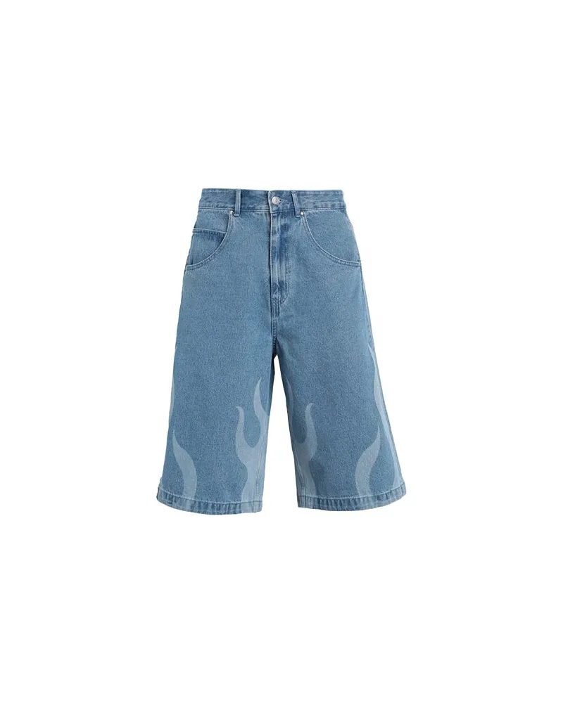 adidas FLAMES DNM SH  - HOSEN & RÖCKE - Jeansshortsauf YOOX.COM Blau