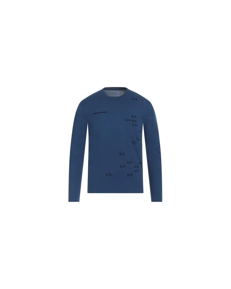 Armani Exchange TOPS - T-shirtsauf YOOX.COM Blau