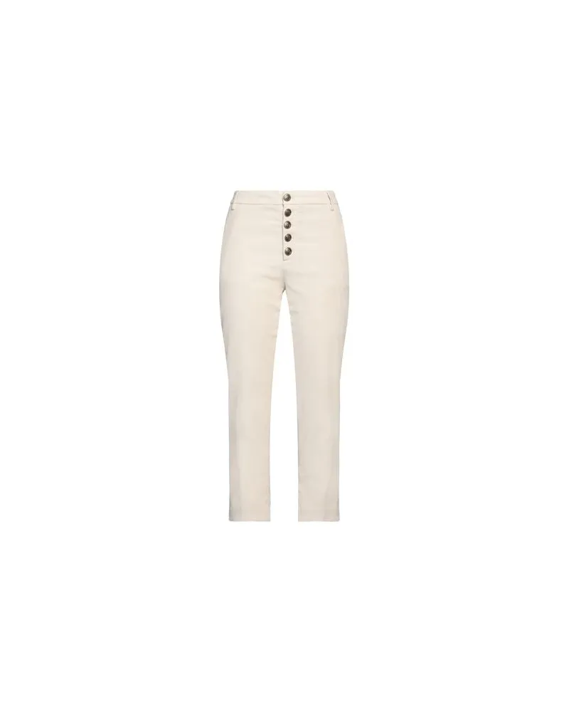 Dondup HOSEN & RÖCKE - Hosenauf YOOX.COM Cremeweiß