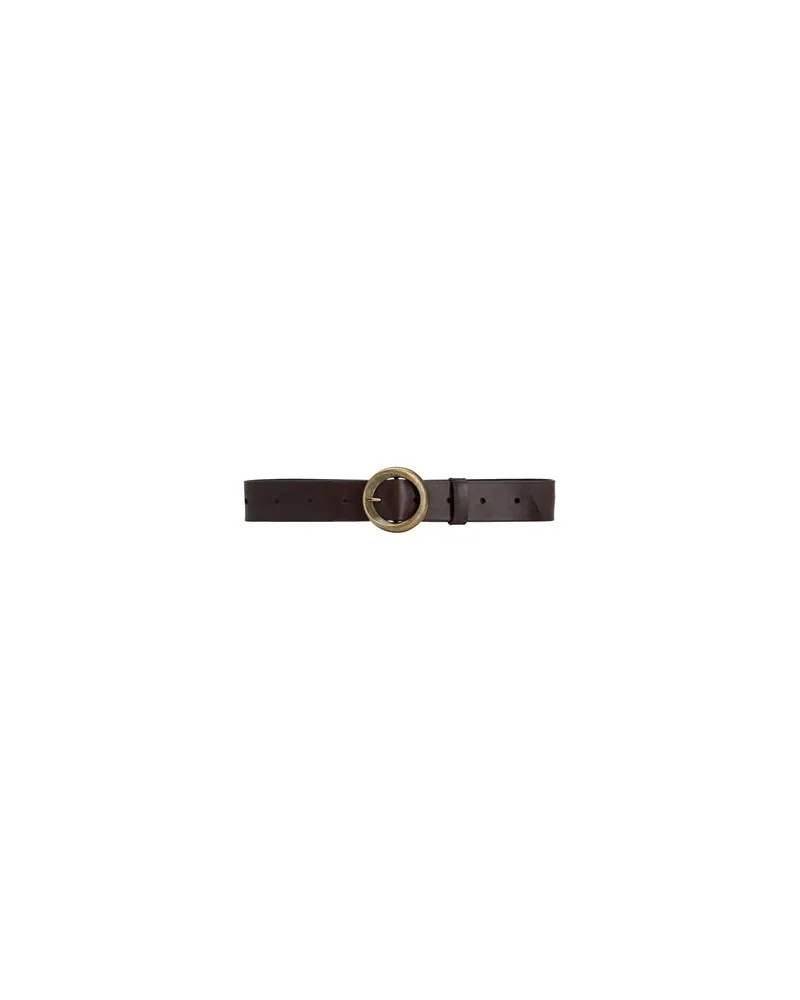 8 by Yoox LEATHER BELT  - Kleinlederwaren - Gürtelauf YOOX.COM Schokobraun