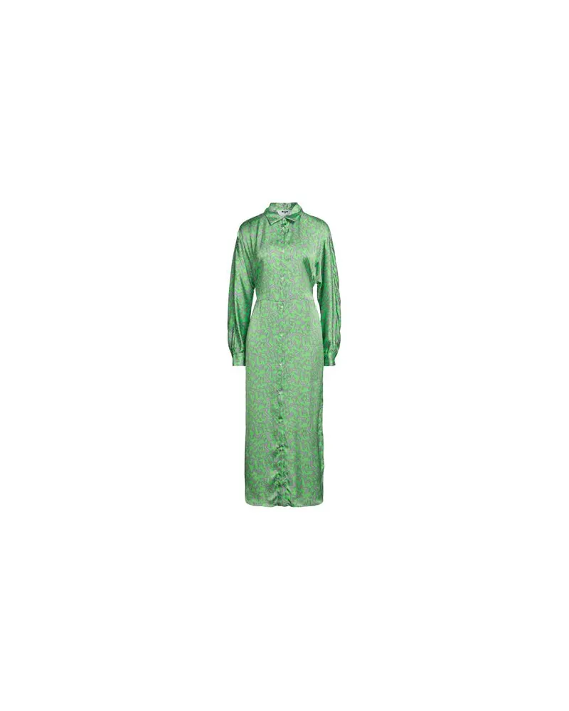 MSGM KLEIDER - Maxi-Kleiderauf YOOX.COM Limettengrün