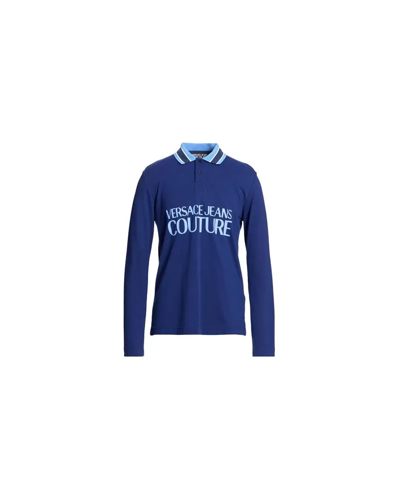 Versace Jeans TOPS - Poloshirtsauf YOOX.COM Blau