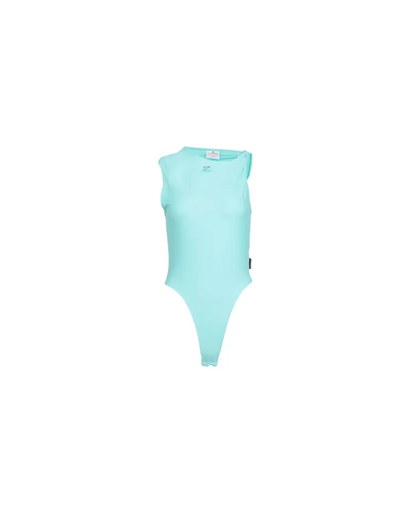 Courrèges TOPS - Bodysuitsauf YOOX.COM Tūrkis