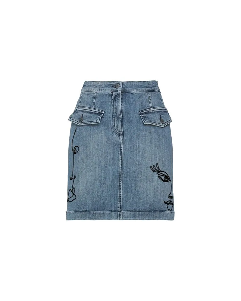 Moschino HOSEN & RÖCKE - Jeansröckeauf YOOX.COM Blau