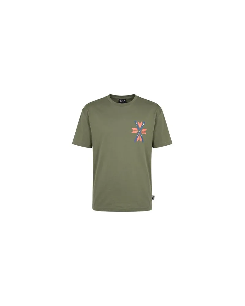 EA7 TOPS - T-shirtsauf YOOX.COM Militärgrün