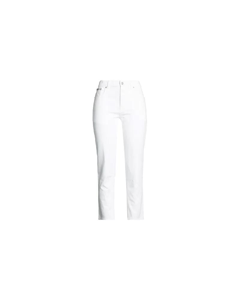 Moschino HOSEN & RÖCKE - Jeanshosenauf YOOX.COM Weiß