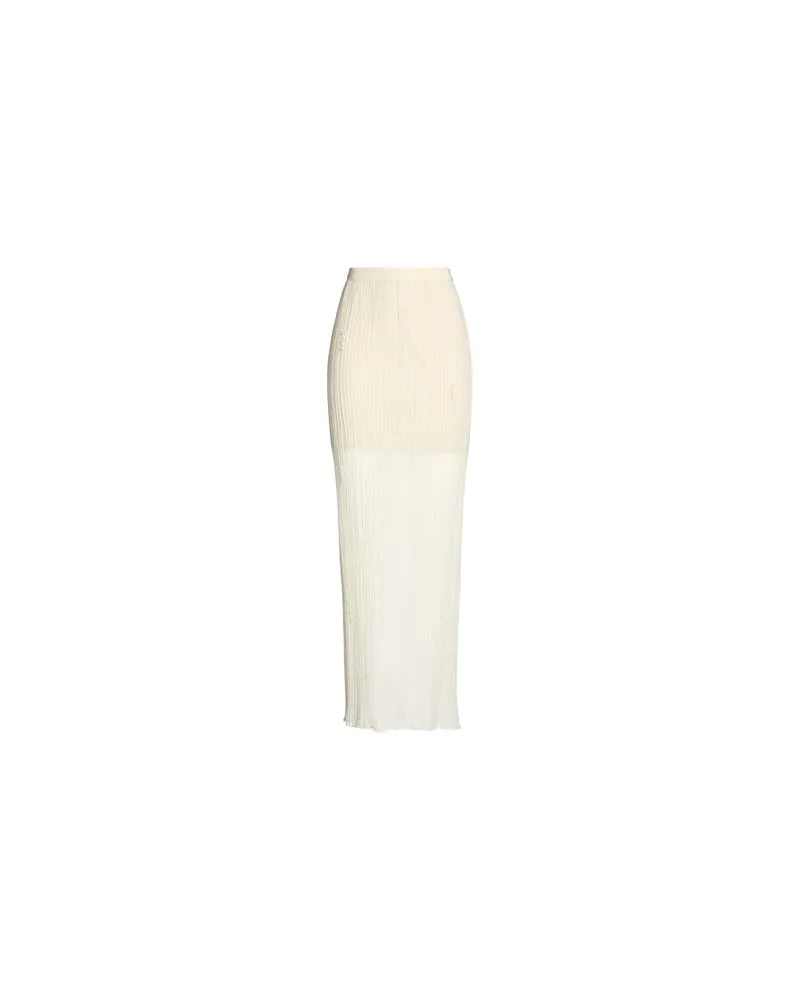 ALYSI CRÈME - HOSEN & RÖCKE - Maxi-Röckeauf YOOX.COM Elfenbein