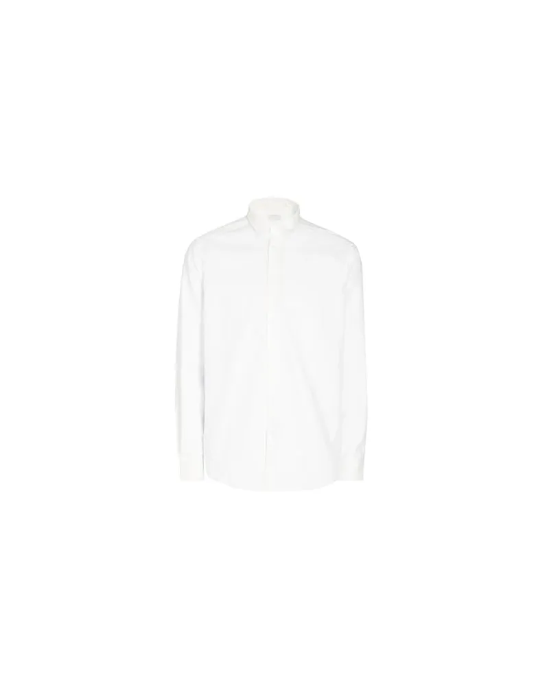 8 by Yoox REGULAR FIT LONG SLEEVES SHIRT  - TOPS - Hemdenauf YOOX.COM Weiß