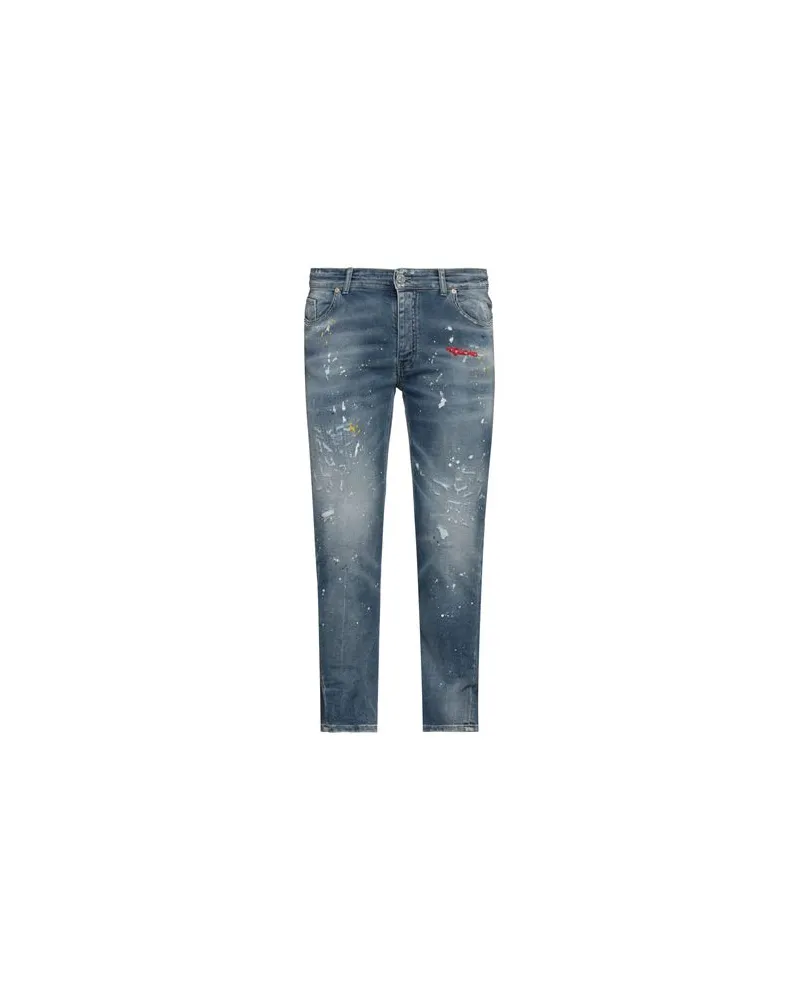 PMDS PREMIUM MOOD DENIM SUPERIOR HOSEN & RÖCKE - Jeanshosenauf YOOX.COM Blau