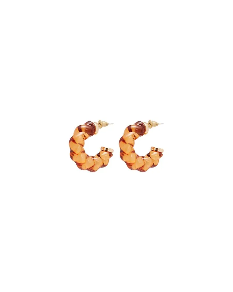 8 by Yoox TWISTED RESIN HOOPS  - SCHMUCK und UHREN - Ohrringeauf YOOX.COM Orange