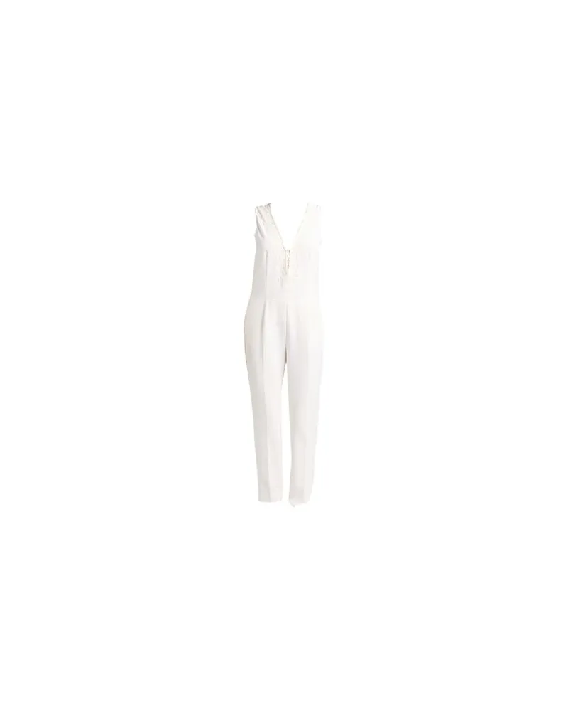 Ermanno Scervino OVERALLS - Jumpsuitsauf YOOX.COM Cremeweiß