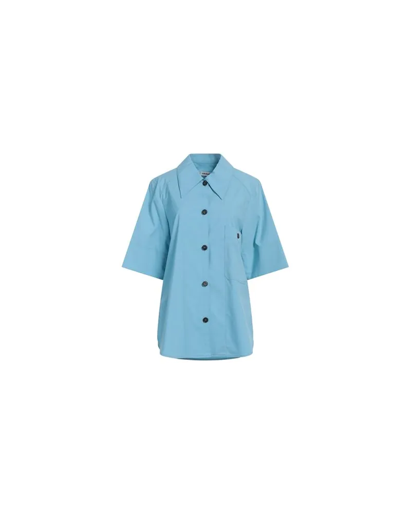 LOW CLASSIC TOPS - Hemdenauf YOOX.COM Azurblau