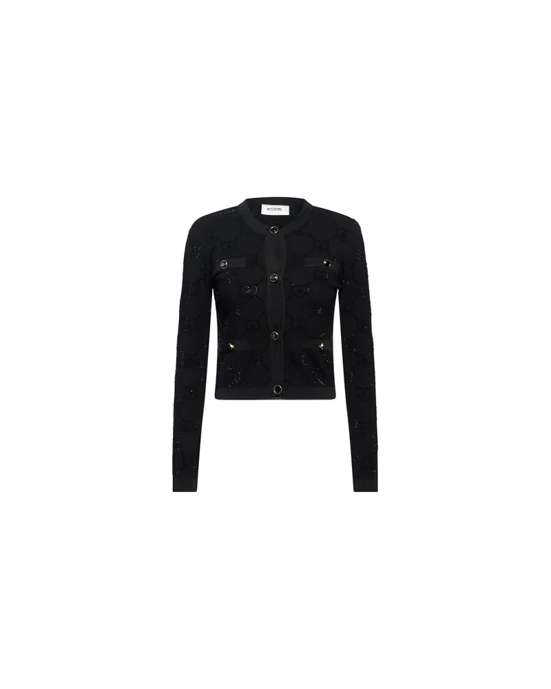 Blumarine STRICKWAREN - Strickjackenauf YOOX.COM Schwarz