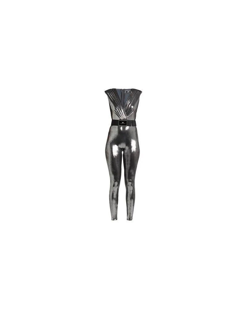 Elisabetta Franchi OVERALLS - Jumpsuitsauf YOOX.COM Stahlgrau