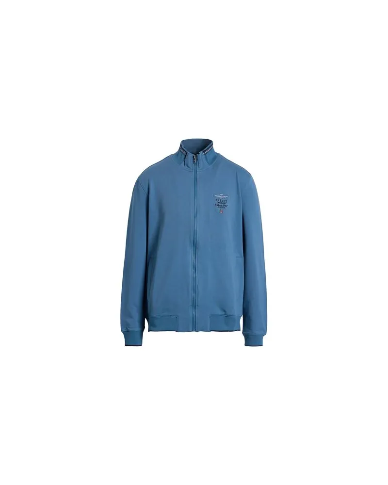 Aeronautica Militare FRECCE TRICOLORI - TOPS - Sweatshirtsauf YOOX.COM Taubenblau