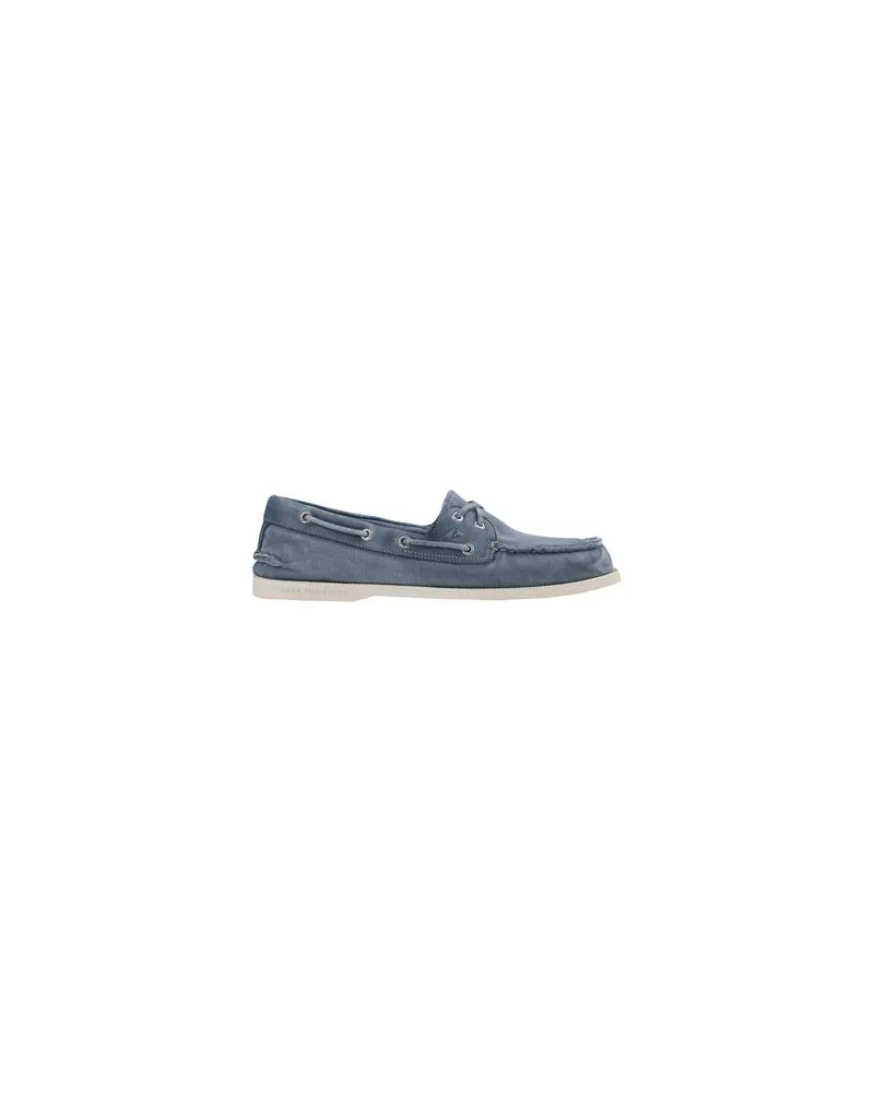 Sperry Top Sider A/O 2-EYE GARMENT WASH - SCHUHE - Mokassinsauf YOOX.COM Blau