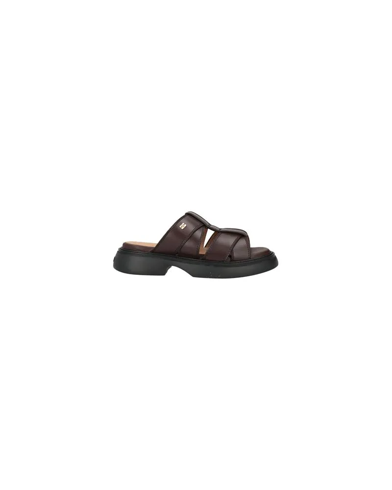 Ganni SCHUHE - Sandalenauf YOOX.COM Schokobraun