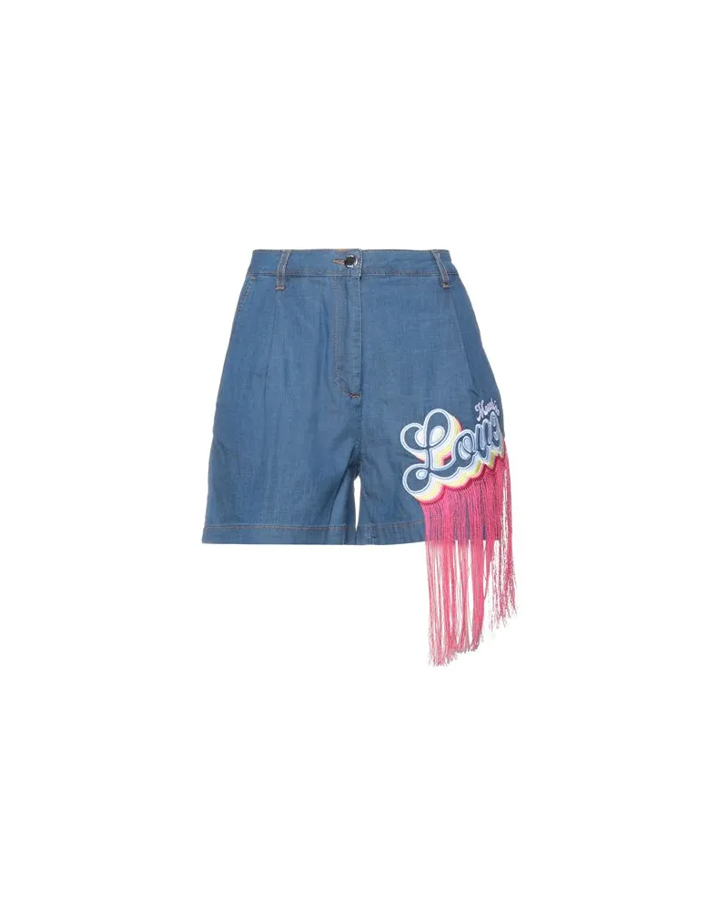 Moschino HOSEN & RÖCKE - Jeansshortsauf YOOX.COM Blau