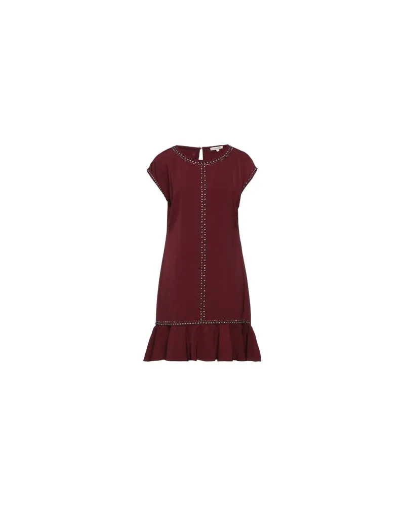 KORALLINE KLEIDER - Mini-Kleiderauf YOOX.COM Bordeaux