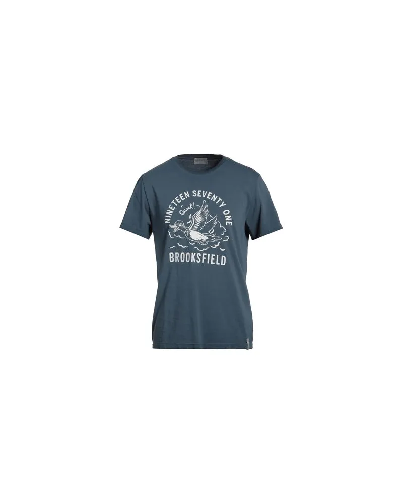 Brooksfield TOPS - T-shirtsauf YOOX.COM Taubenblau