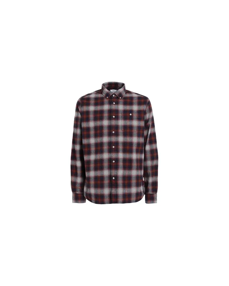 Woolrich TRADITIONAL FLANNEL SHIRT - TOPS - Hemdenauf YOOX.COM Hellgrau