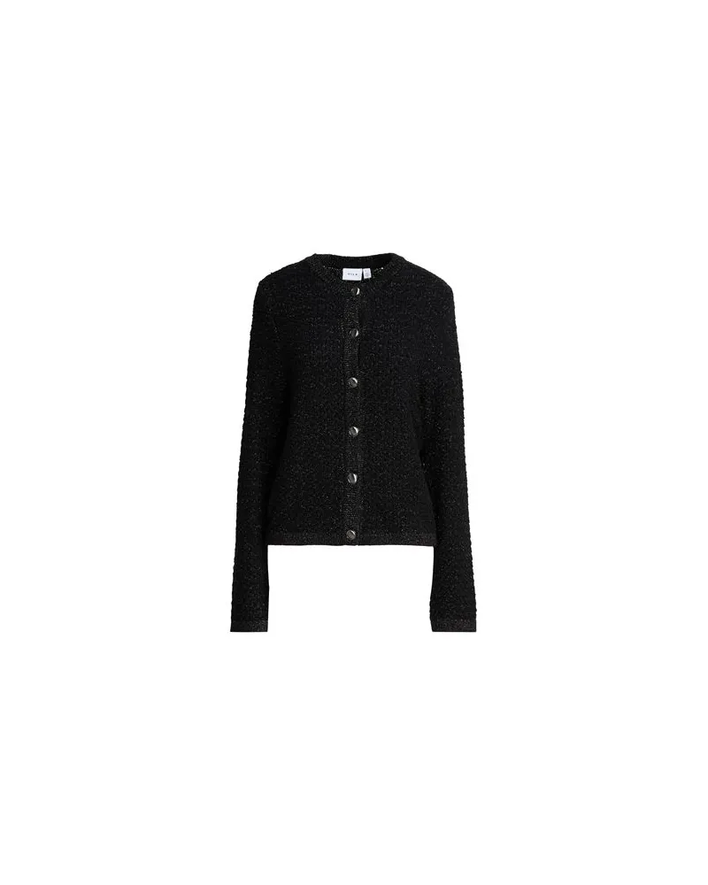 Vila STRICKWAREN - Strickjackenauf YOOX.COM Schwarz
