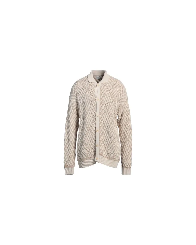 BERNA STRICKWAREN - Strickjackenauf YOOX.COM Beige