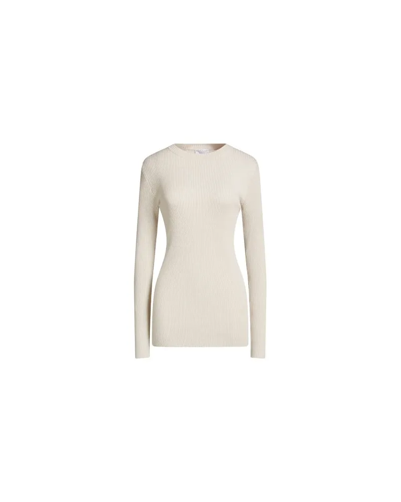 Brunello Cucinelli STRICKWAREN - Pulloverauf YOOX.COM Beige