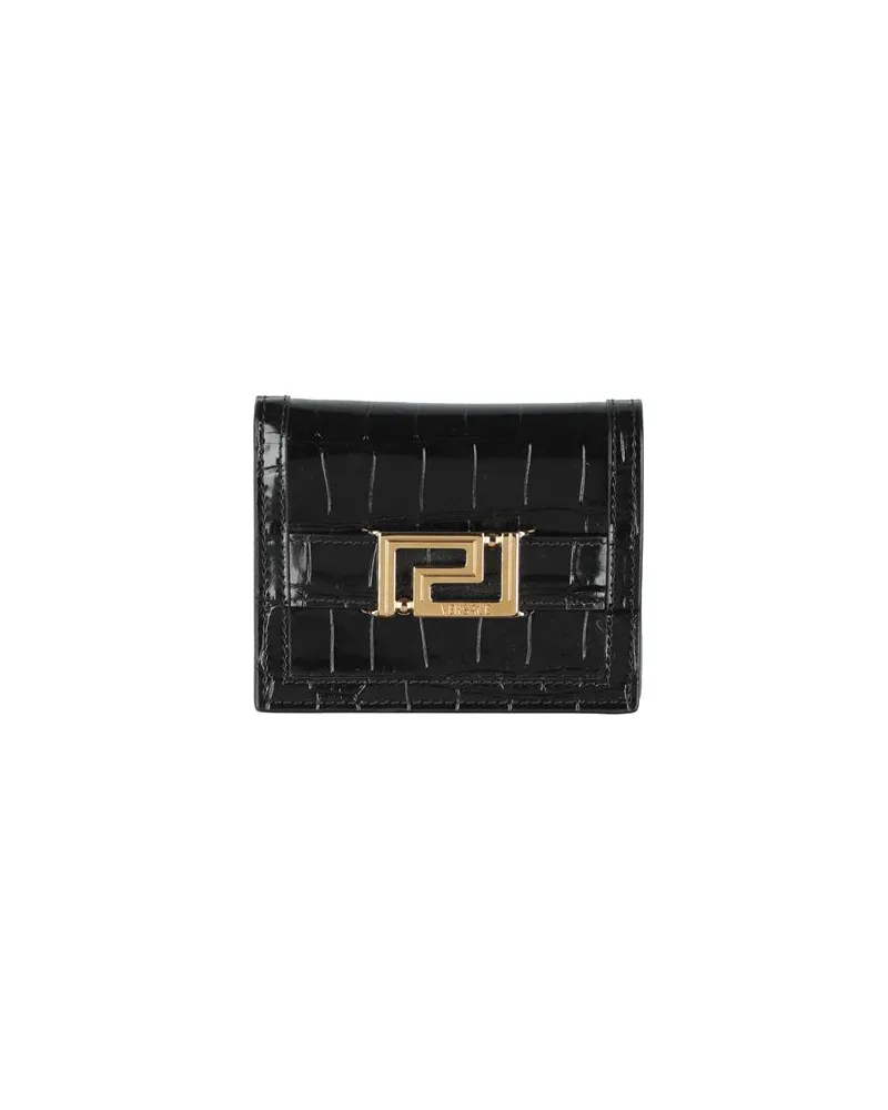 Versace Kleinlederwaren - Brieftaschenauf YOOX.COM Schwarz