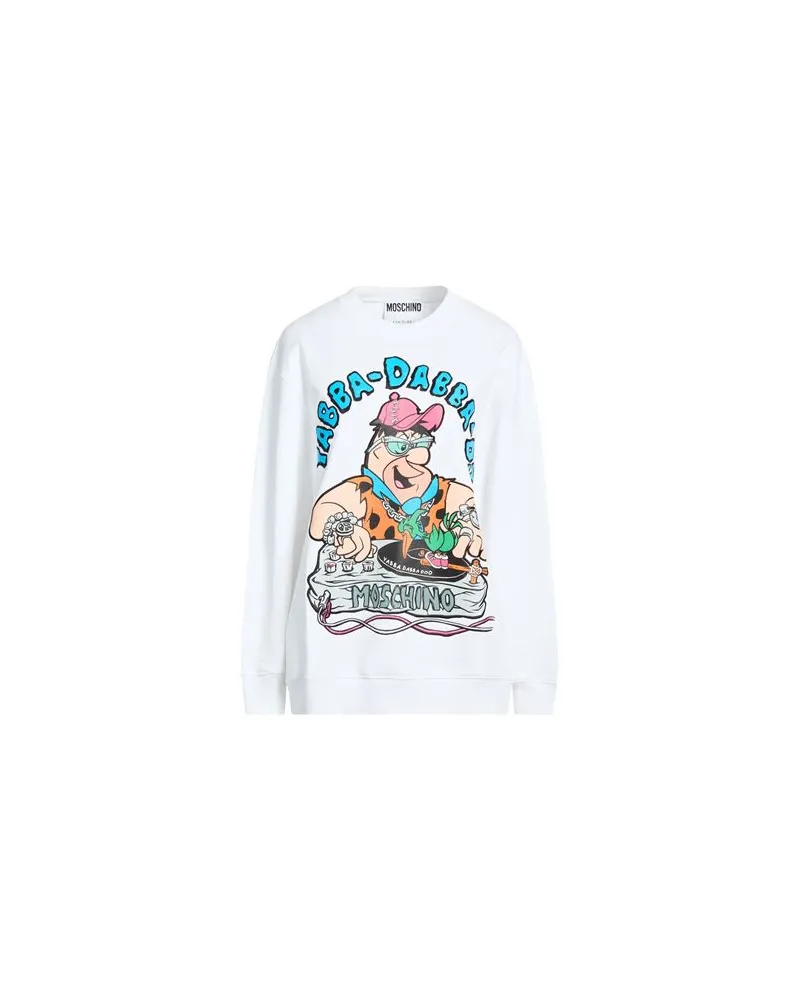 Moschino COUTURE + THE FLINTSTONES - TOPS - Sweatshirtsauf YOOX.COM Weiß