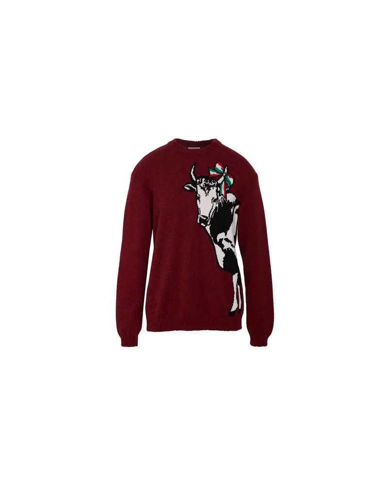 Moschino STRICKWAREN - Pulloverauf YOOX.COM Ziegelrot