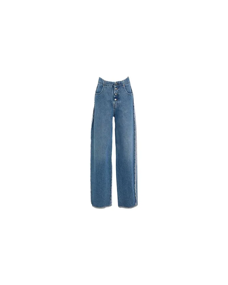 Maison Margiela HOSEN & RÖCKE - Jeanshosenauf YOOX.COM Blau