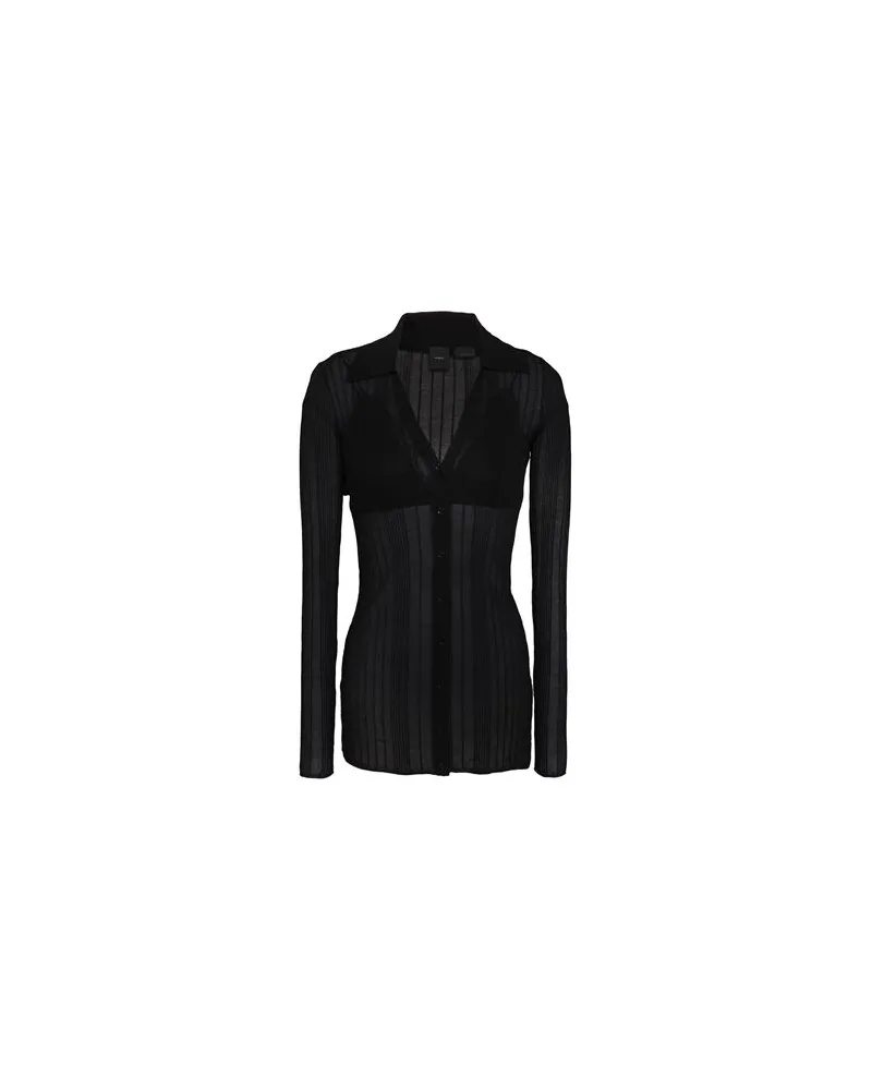 Pinko STRICKWAREN - Strickjackenauf YOOX.COM Schwarz